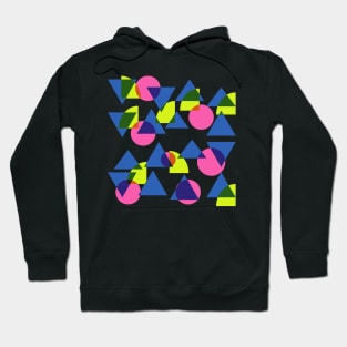 Simple 90s Shapes in Neon Colors Hoodie